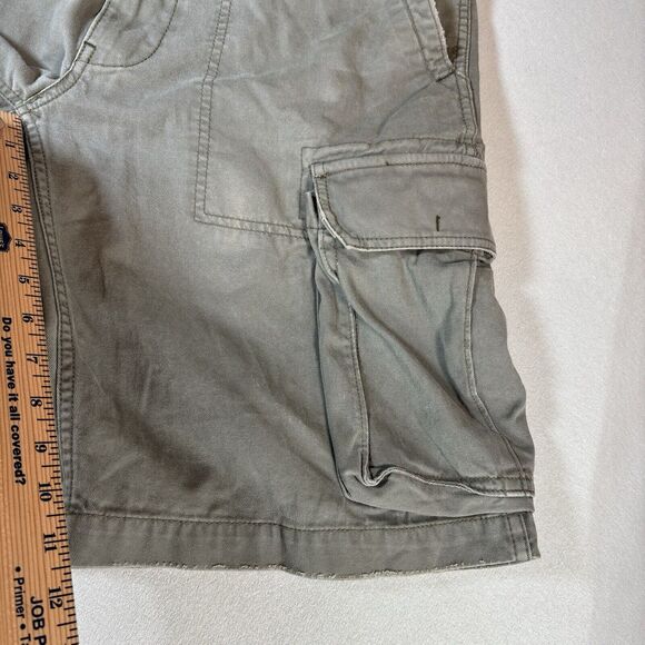 Polo Jeans Co Ralph Lauren Green Utility Cargo Military Surplus Shorts Size 34 - Picture 10 of 10